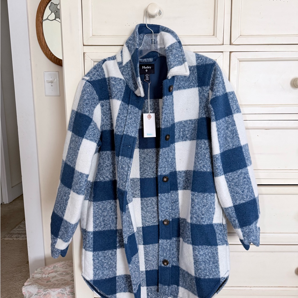 Hayden Plaid Shirt Jacket, Nwt Xs